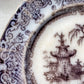 Antique Mulberry Transferware 8" Ironstone Plate | "Corean" by Podmore Walker. & Co., c1840