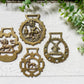 Vintage English Horse Brass Bridle Medallions