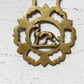 Vintage English Horse Brass Bridle Medallions