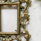 Antique Victorian Rococo Brass Mini Frame