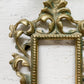 Antique Victorian Rococo Brass Mini Frame