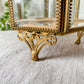 Vintage Ormolu Jewelry Casket | Beveled Glass Trinket Box