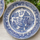 Set of 2 Antique Blue Willow Ironstone 10" Plates