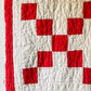 Vintage Red and White Irish Chain Quilt