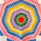 Vintage Rainbow Lone Star Quilt, c1930