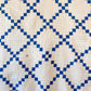 Vintage Blue and White Single Irish Chain Quilt, c1920