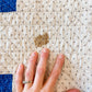 Vintage Blue and White Single Irish Chain Quilt, c1920