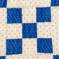 Vintage Blue and White Single Irish Chain Quilt, c1920