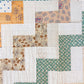 Vintage Zig Zag Quilt in Dress Silks and Fabrics, c1920