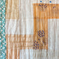 Vintage Zig Zag Quilt in Dress Silks and Fabrics, c1920