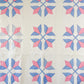 Vintage Pastel Blue & Pink Crossed Tulips Quilt, c1930