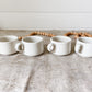 Vintage Set of 4 Buffalo China Chunky Squat Diner Mugs | 4 oz. Espresso Demitasse Cups
