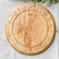 Vintage English Carved Round 11" Bread Board