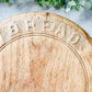 Vintage English Carved Round 11" Bread Board