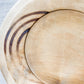 Vintage English Carved Round 11" Bread Board