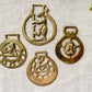 Vintage English Horse Brass Bridle Medallions - Animals