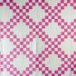 Vintage Pink and Cream Double Irish Chain Quilt, c1930