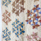 Antique Brown and Blue Seven Stars Quilt, c1910