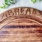 Vintage Carved Round Bread Board by Bramhall Woodware