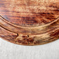 Vintage Carved Round Bread Board by Bramhall Woodware