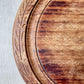 Vintage Carved Round Bread Board by Bramhall Woodware