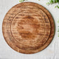 Vintage Carved Round Bread Board by Bramhall Woodware