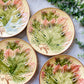 Set of 4 Vintage German Majolica Leaf Plates