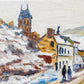 Vintage French Winter Landscape Painting