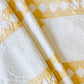 Vintage Yellow and White Jacob's Ladder Quilt