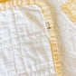 Vintage Yellow and White Jacob's Ladder Quilt