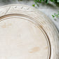 Vintage English Carved Round Breadboard (Light Wood)