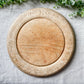 Vintage English Carved Round Breadboard