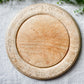 Vintage English Carved Round Breadboard