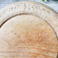 Vintage English Carved Round Breadboard