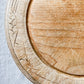 Vintage English Carved Round Breadboard