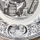 Antique French Conversation Plate - Barthold Schwartz, Sarreguemines