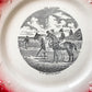 Racing Horse Antique French Conversation Plate