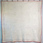 Antique Turkey Tracks Quilt in Turkey Red and Tan, c1880