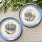 Voyages de Russie Set of 2 French Conversation Plates