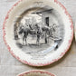 Cavaliers Set of 4 Equestrian French Conversation Plates