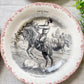 Cavaliers Set of 4 Equestrian French Conversation Plates