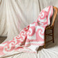 Vintage Double Pink Snail Trail Twin Quilt