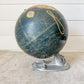 Vintage Repogle Black Ocean Globe on Ship's Anchor Base, c1940