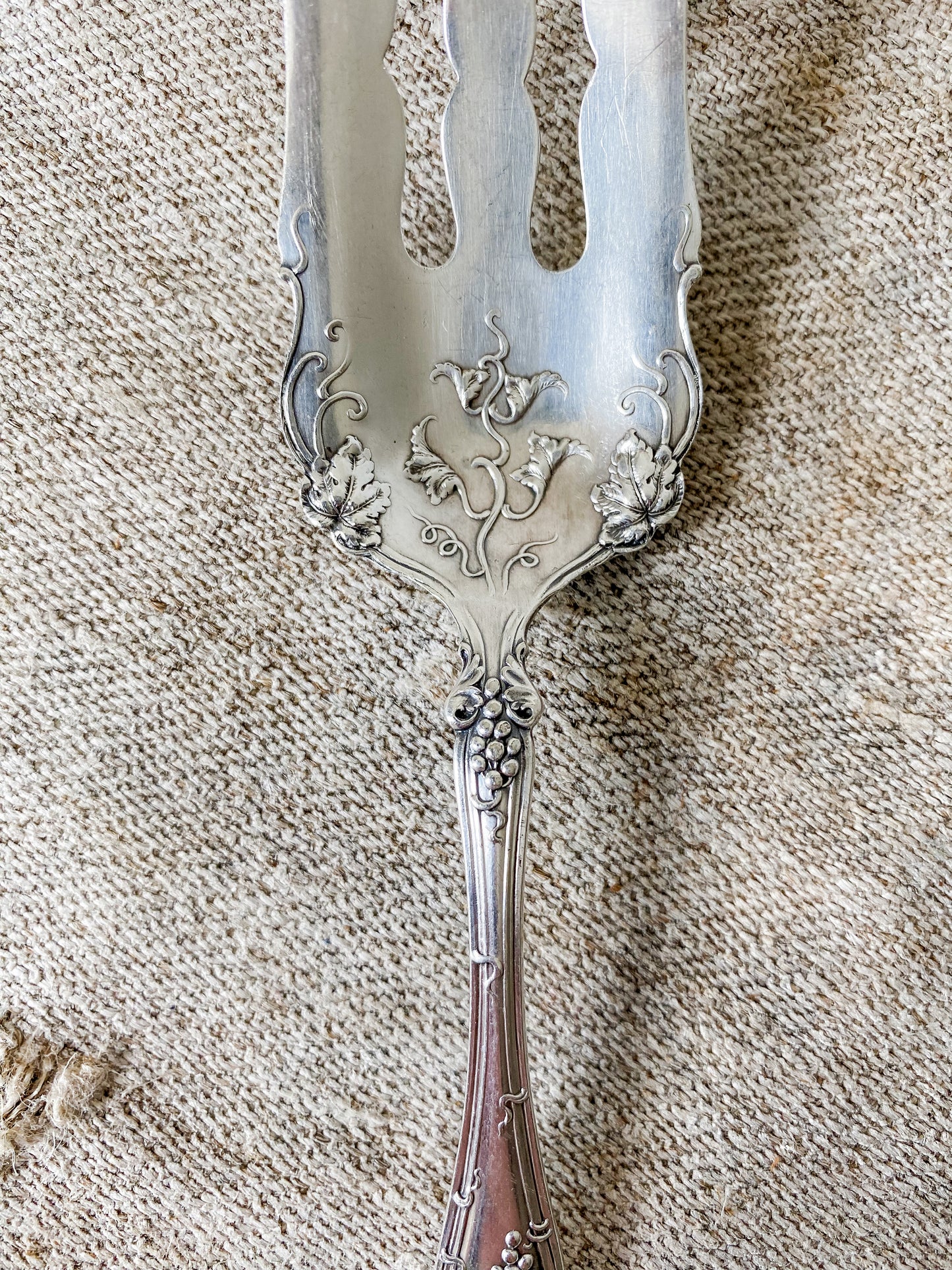 Antique Silver Plate Cake Fork by International Silver, c1904