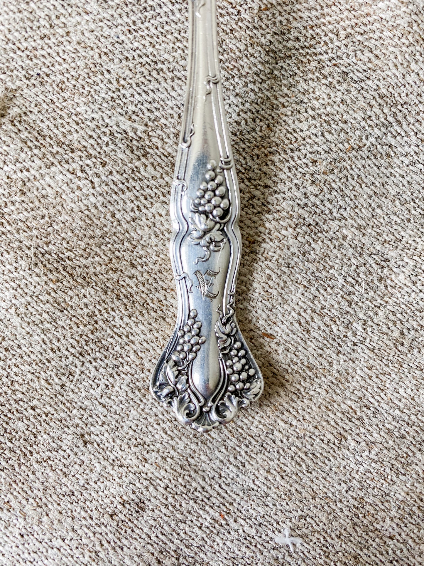 Antique Silver Plate Cake Fork by International Silver, c1904