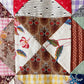 Antique Yankee Puzzle Quilt TOP | Mid 1800s Chintz and Calico Fabrics