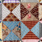 Antique Yankee Puzzle Quilt TOP | Mid 1800s Chintz and Calico Fabrics