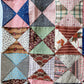 Antique Yankee Puzzle Quilt TOP | Mid 1800s Chintz and Calico Fabrics