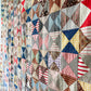 Antique Yankee Puzzle Quilt TOP | Mid 1800s Chintz and Calico Fabrics