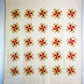 Vintage Red and Yellow Pinwheel Quilt, c1920